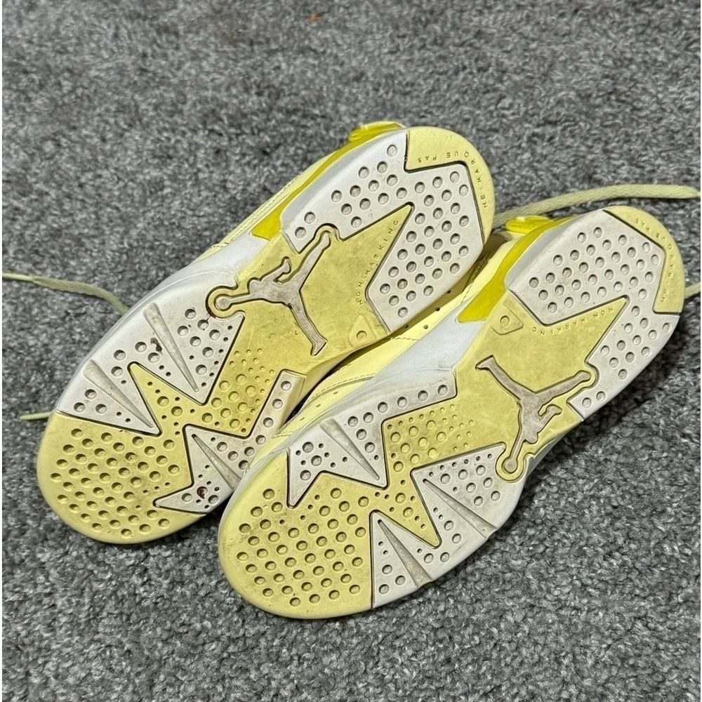 Nike Air Jordan 6 VI Retro PS Citron Dynamic Yellow 543389-800 Youth Size 2